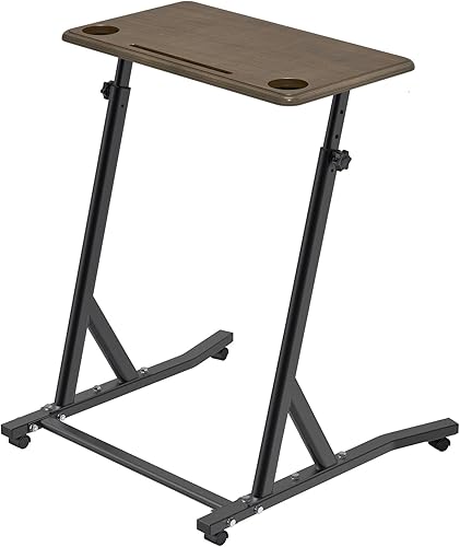 SELEWARE Escritorio de entrenamiento de bicicleta, escritorio de ciclismo, estación de trabajo portátil, escritorio de pie con construcción