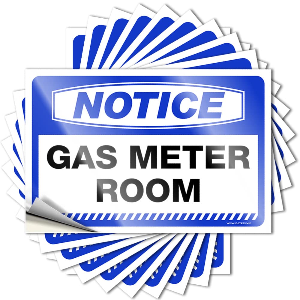 Tattoos Backyard Accessories Cruise Assorted Accessories Notice Gas Meter Room - Scratch Resistant Stickers(6X9CM)