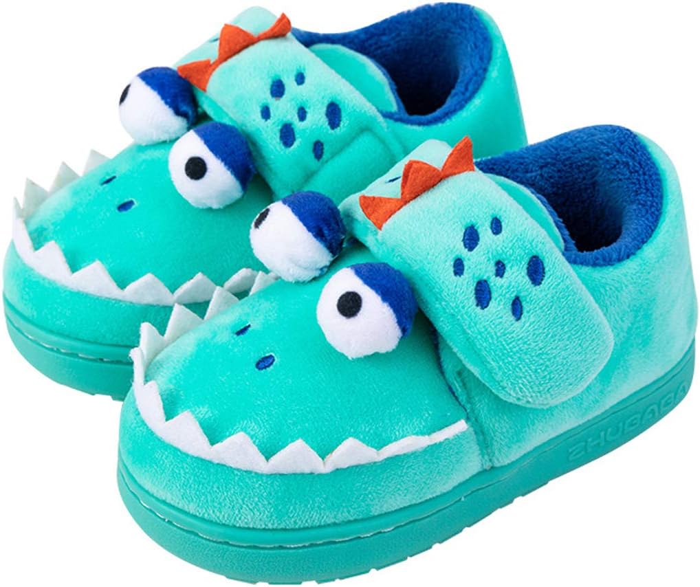 幼児用 男の子 女の子 暖かい 恐竜 ハウス スリッパ ふわふわ キッズ サメのスリッパ シューズ US サイズ: 6-6.5 To