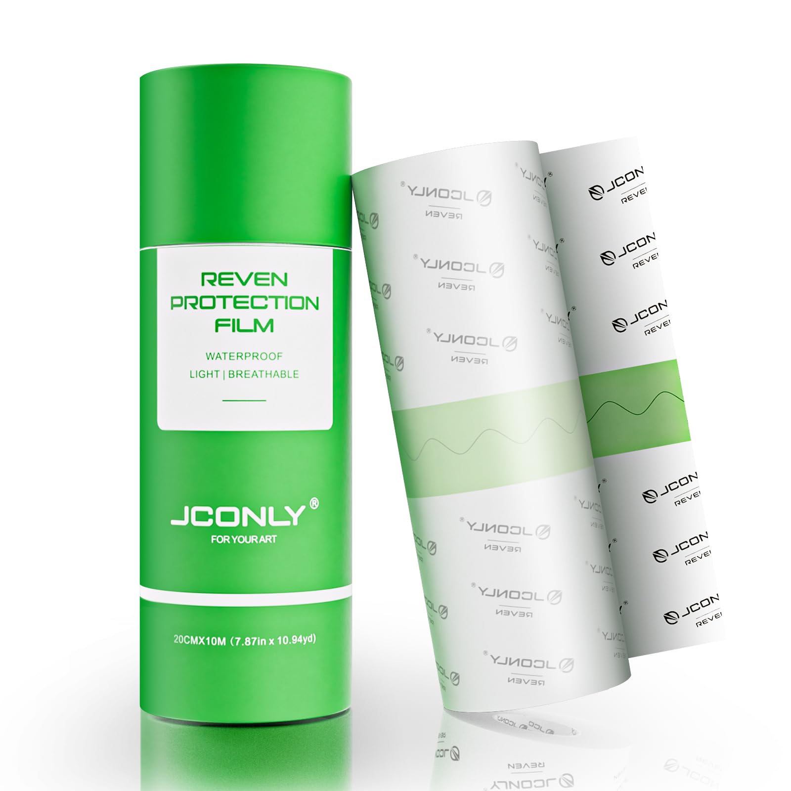 Jconly Tattoo Aftercare Bandage Roll - 8 in x 11 yd Second Skin Tattoo Cover Up Patch 0.02MM Waterproof Breathable Healing Reduces Scabbing, Not