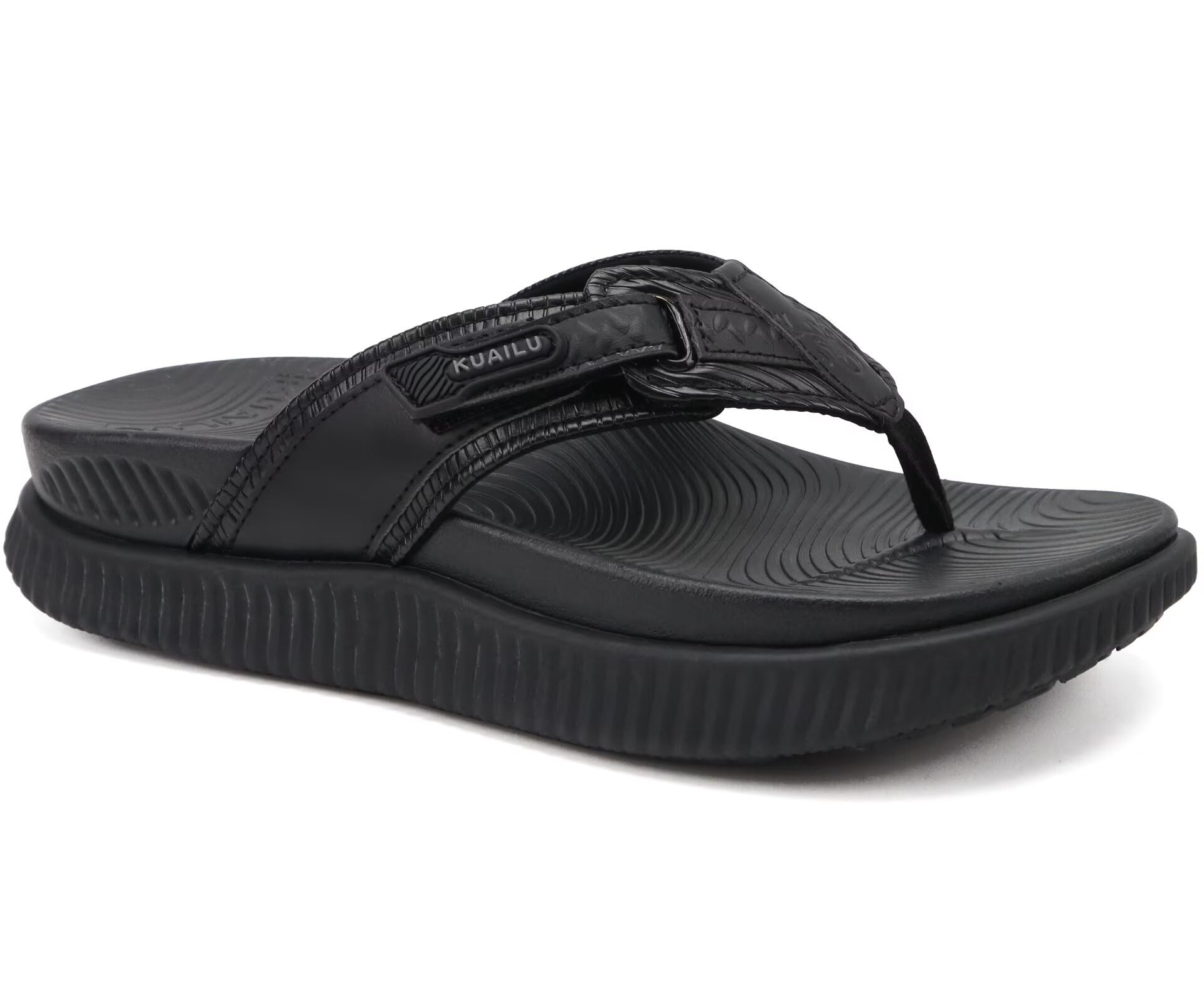 KuaiLu Damen Orthotische Fußbett Flip Flops Sport Erholung Wander-Sandalen Für Frauen Mit Bequeme Arch Support - Verstellbar Flachform Slip On Indoor Outdoor Für Sommer Casual