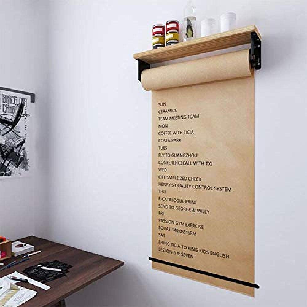 Distributeur de papier kraft mural pour bureau, maison et café, 40 cm