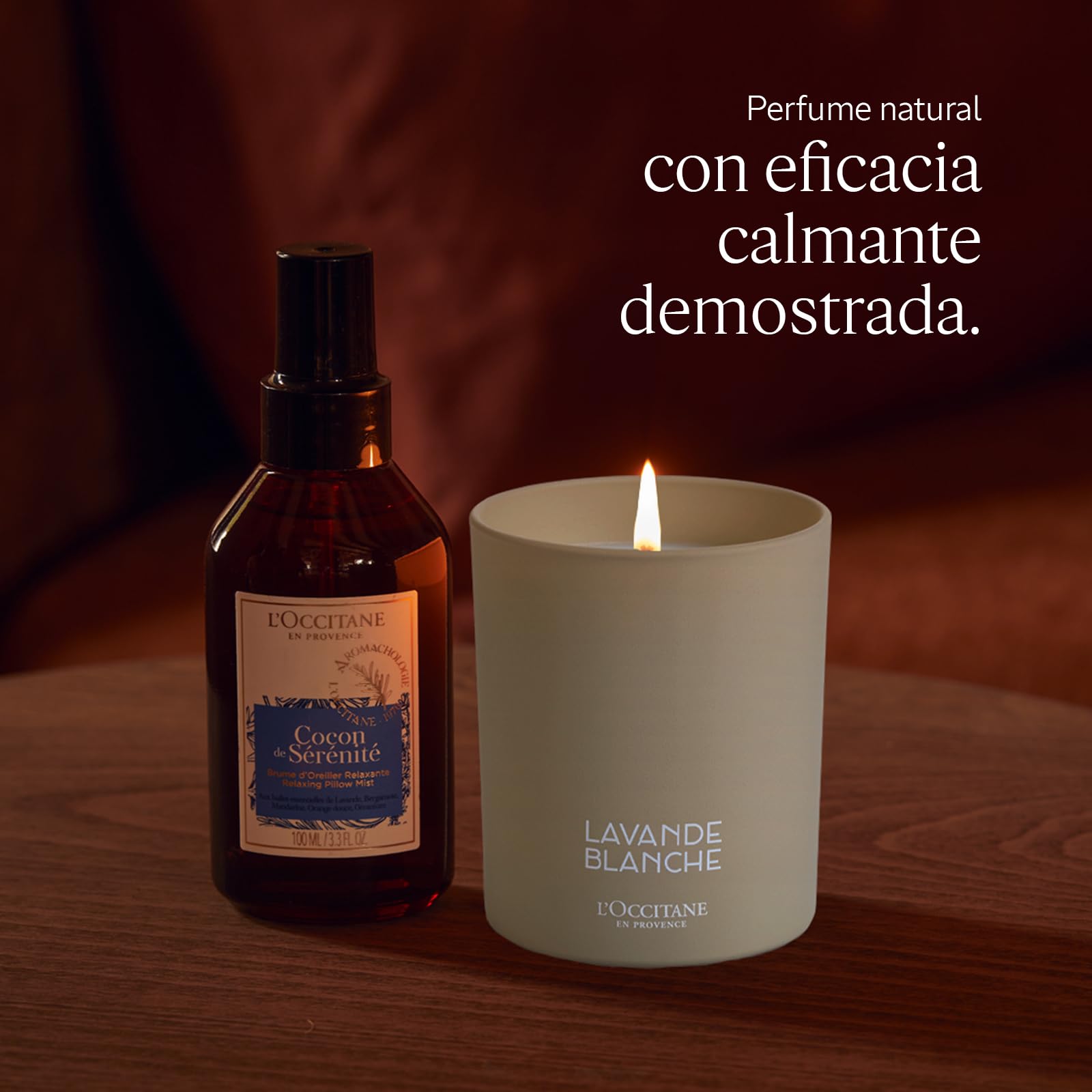 L'OCCITANE - Bruma de Almohada Relajante Cocon de Sérénité - 100 ml - Enriquecida con aceites Esenciales - Fabricado en Francia