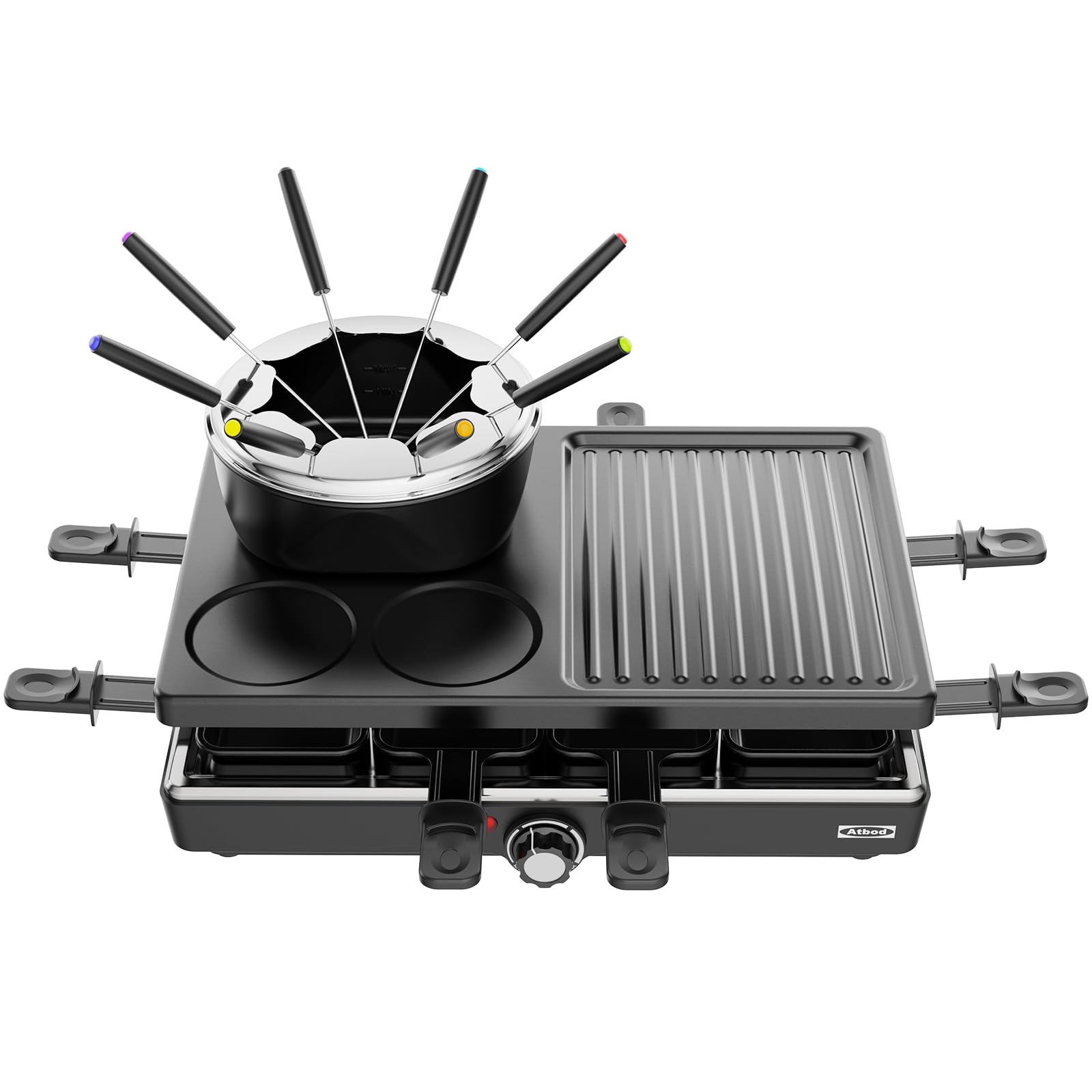 Electric Fondue Set - Grill & Raclette for 8 -6
