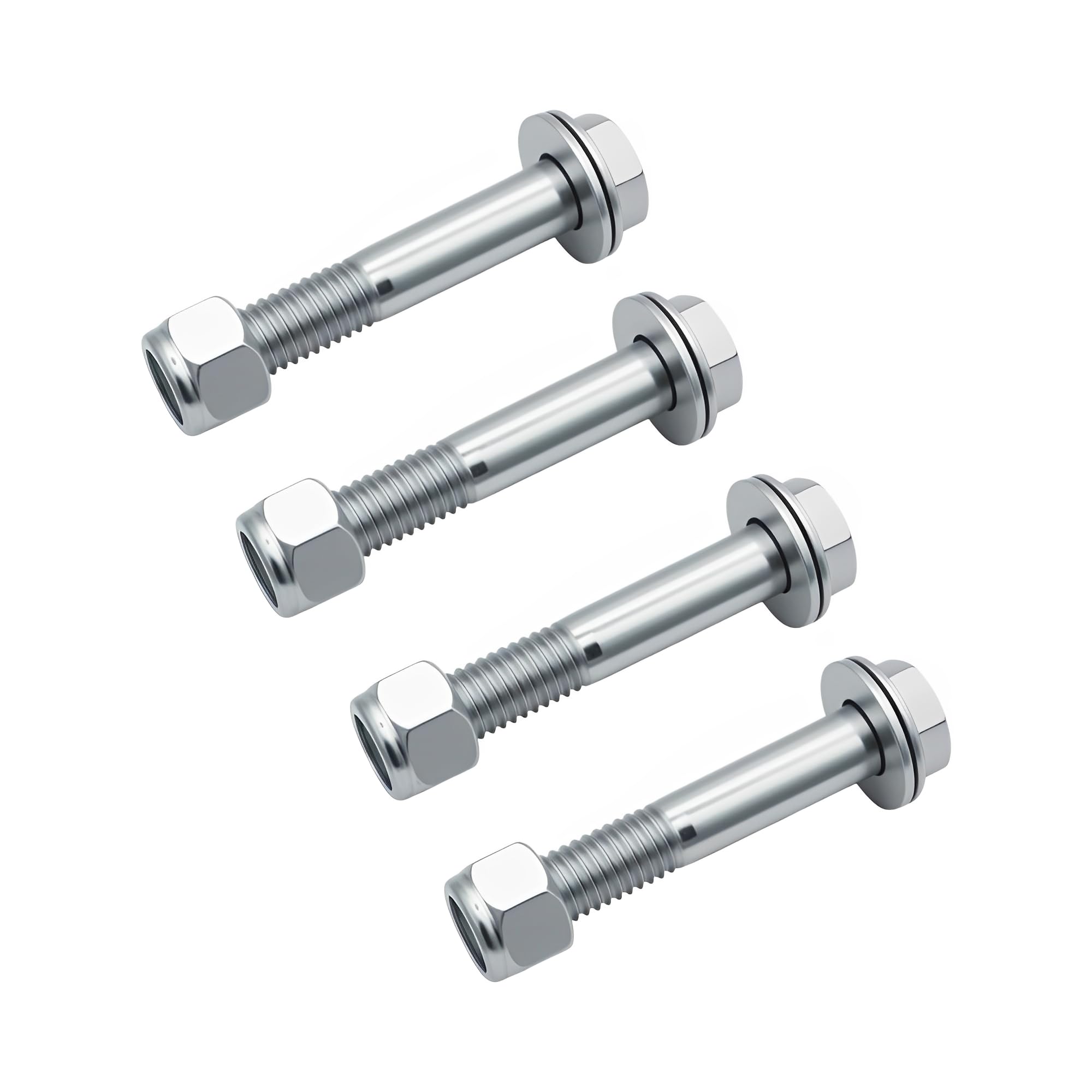 (4 Pack) BK-1-DP Jack Plate Bolt Kit Compatible with BK-1-DP 02-1729 for Mounting Outboard to Plate - Coarse Thread