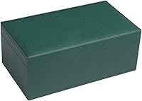 Vista 2 de Silverman & Co. Juego de dominó blanco grande Double 9 - Funda verde