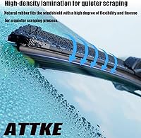 Vista 6 de 2 Limpiaparabrisas de 26" + 26" para Parabrisas Delantero para Mercedes W211 Clase E 2003-2009 Clase SL SL500 SL55 SL550 SL600 2003-2012 C219 Clase