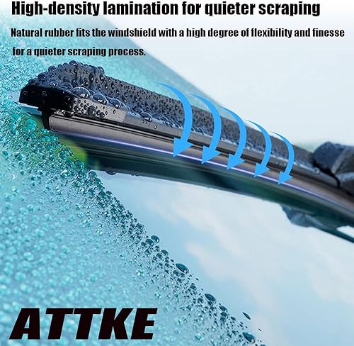 Miniatura 5 de Juego de limpiaparabrisas delantero de 19 pulgadas + 19 pulgadas para repuesto de equipo original UJ, calidad OEM para todas las estaciones