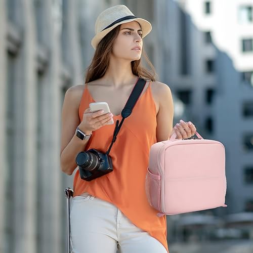 Miniatura 9 de BAIGIO Bolsa para cámara, bolsa de inserción, funda interior de alta capacidad, a prueba de golpes e impermeable, cámara réflex digital, bolsa