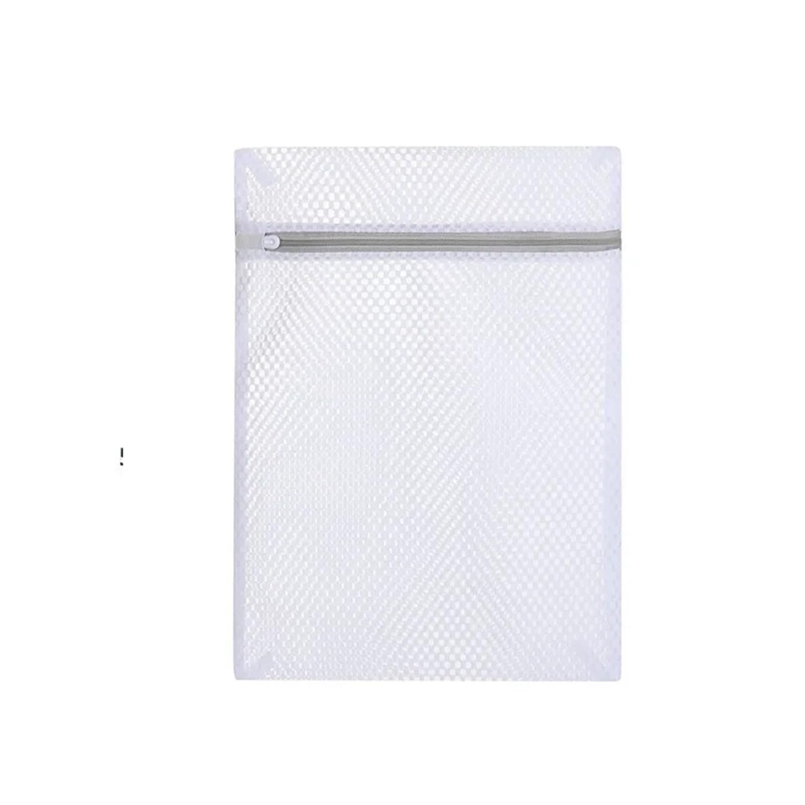 Zyayng One Color 10Pcs White Honeycomb Mesh Laundry Bags For Delicates Net Fabric Reusable Delicate Wash Bag For Clothes(40X50cm)