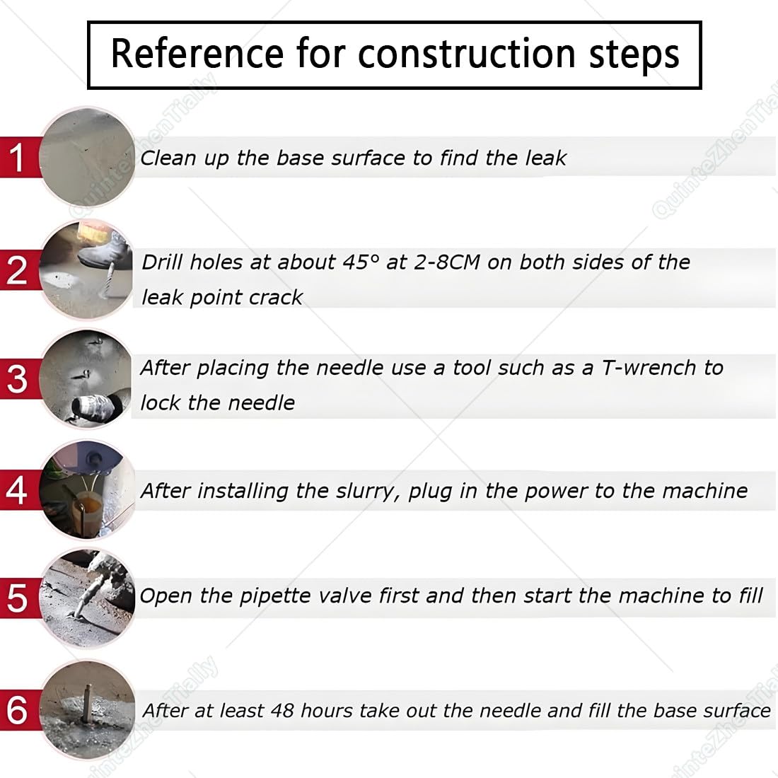 Machine à joints de ciment - Outil d'étanchéité en polyuréthane haute pression - 1100 W - Équipement de joints de sol pour réparation de fissures et bouchons de fuite