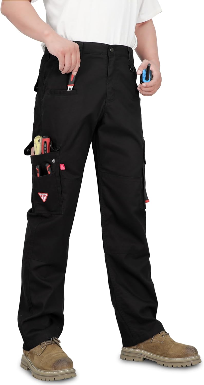 TICOMELA FR Pants for Men Flame Resistant Pants 7.5oz Lightweight (9 Pockets) Multi-Pocket Pants - Image 5