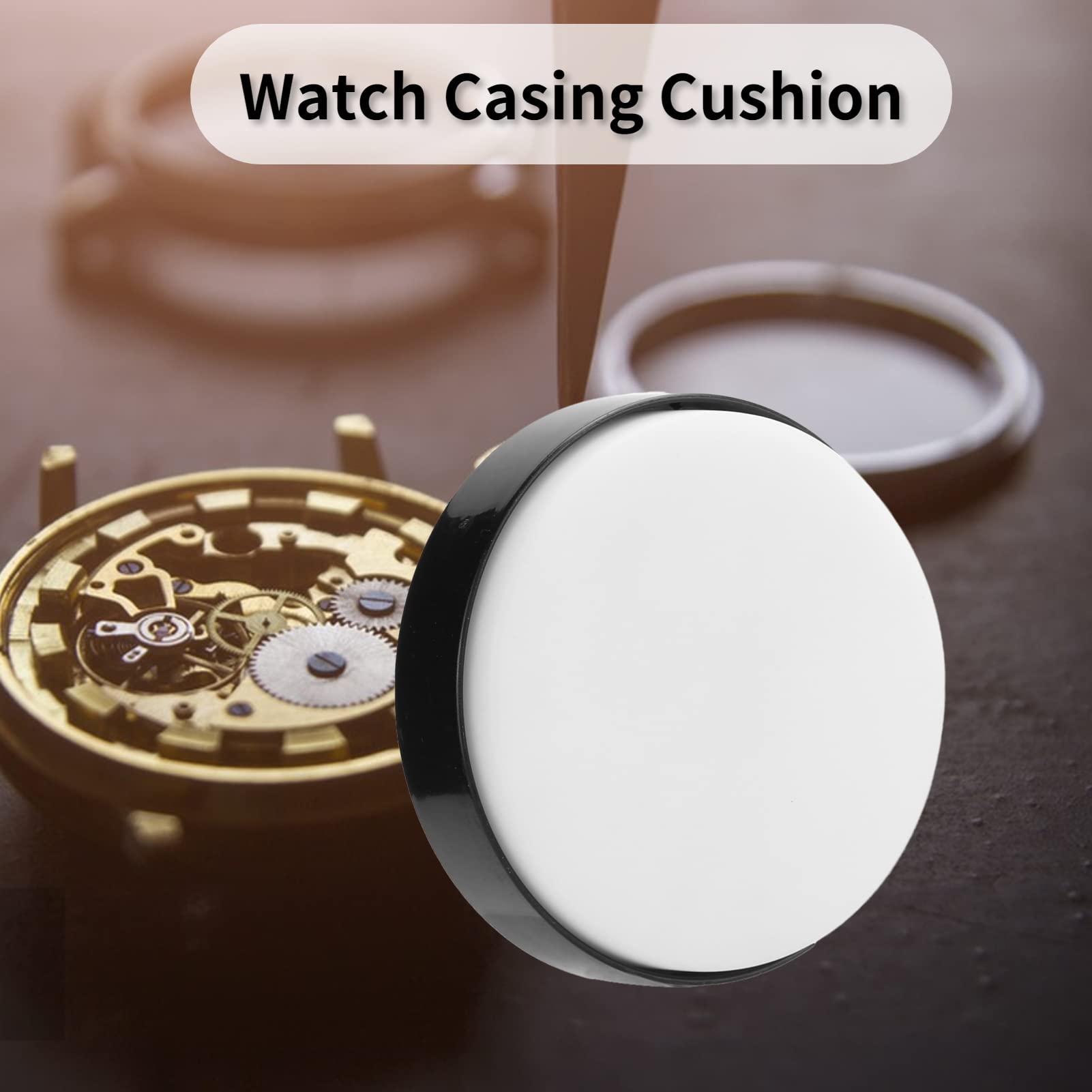Evonecy Watch Movement Pad, Lightweight Durable Watch Casing Cushion, Non-Slip for Repair Watches Repair Exquisite Metal Objects