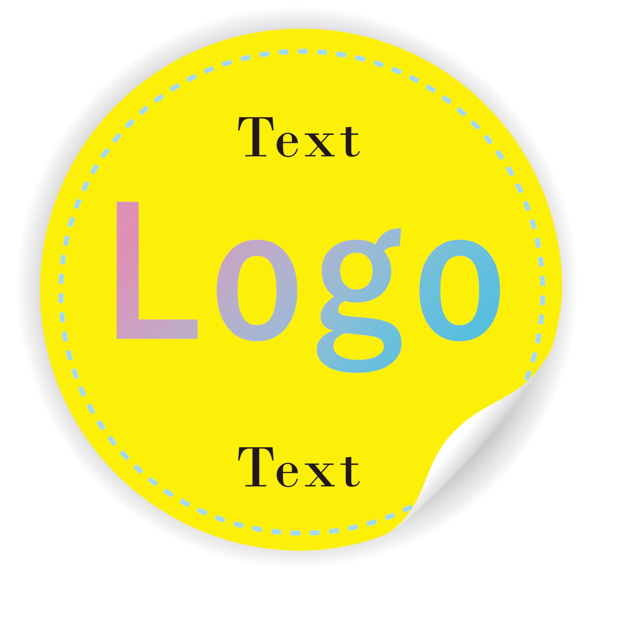 100 PCS Custom Stickers - Adhesive and Customizable Labels, Waterproof,Office Stickers,2-21cm (Rotundity, 2-21CM)