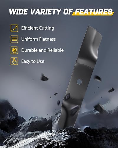 Miniatura 3 de OCPTY Cuchillas de cortacésped de cubierta de 48 pulgadas para Cub Cadet 01005336, 01005336P, 02005017, 742-04417, 942-04417 GF1748 HF1748 HFF1748