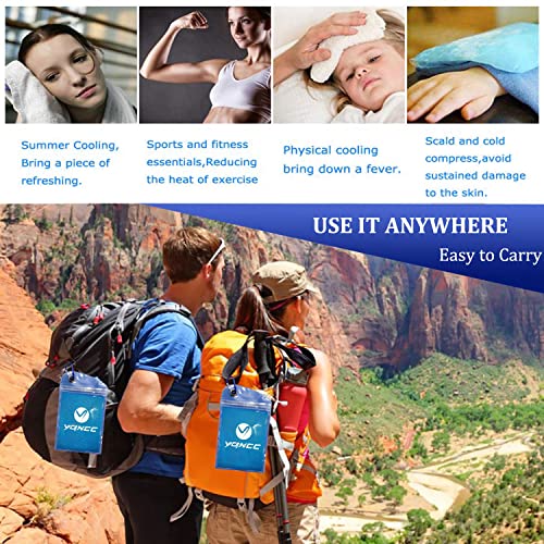 Yqxcc 4 Pack Cooling Towel (40"X12") Cool Cold Towel For Neck, Microfiber Ice Towel, Soft Breathable Chilly Towel For Yoga, Golf, Gym, Camping, Running, Workout & More Activities #TOP5