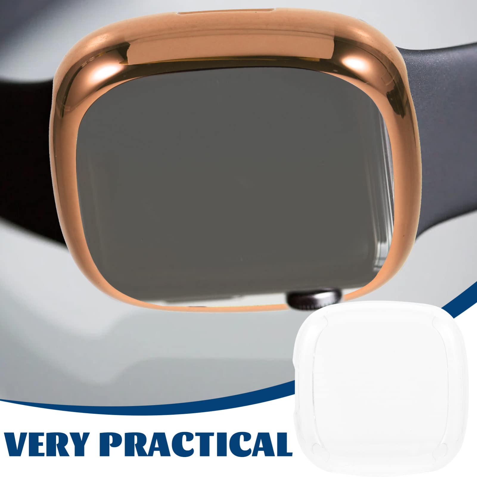 Angoily 20pezzi Custodia Protettiva Trasparente Per Smartwatch Sense Da Trasparente Protezione Completa Resistente Graffi e Urti Facile Accesso Tasti e Funzioni