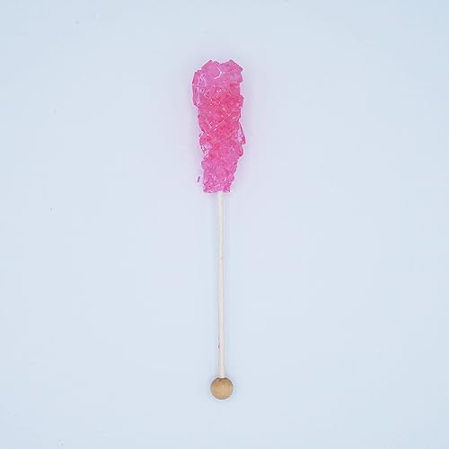 Miniatura 10 de Dr. Plenty - Caramelos de roca blanca en un palo (paquete de 72)  Palitos de roca de cristal de azúcar puro envueltos individualmente a granel