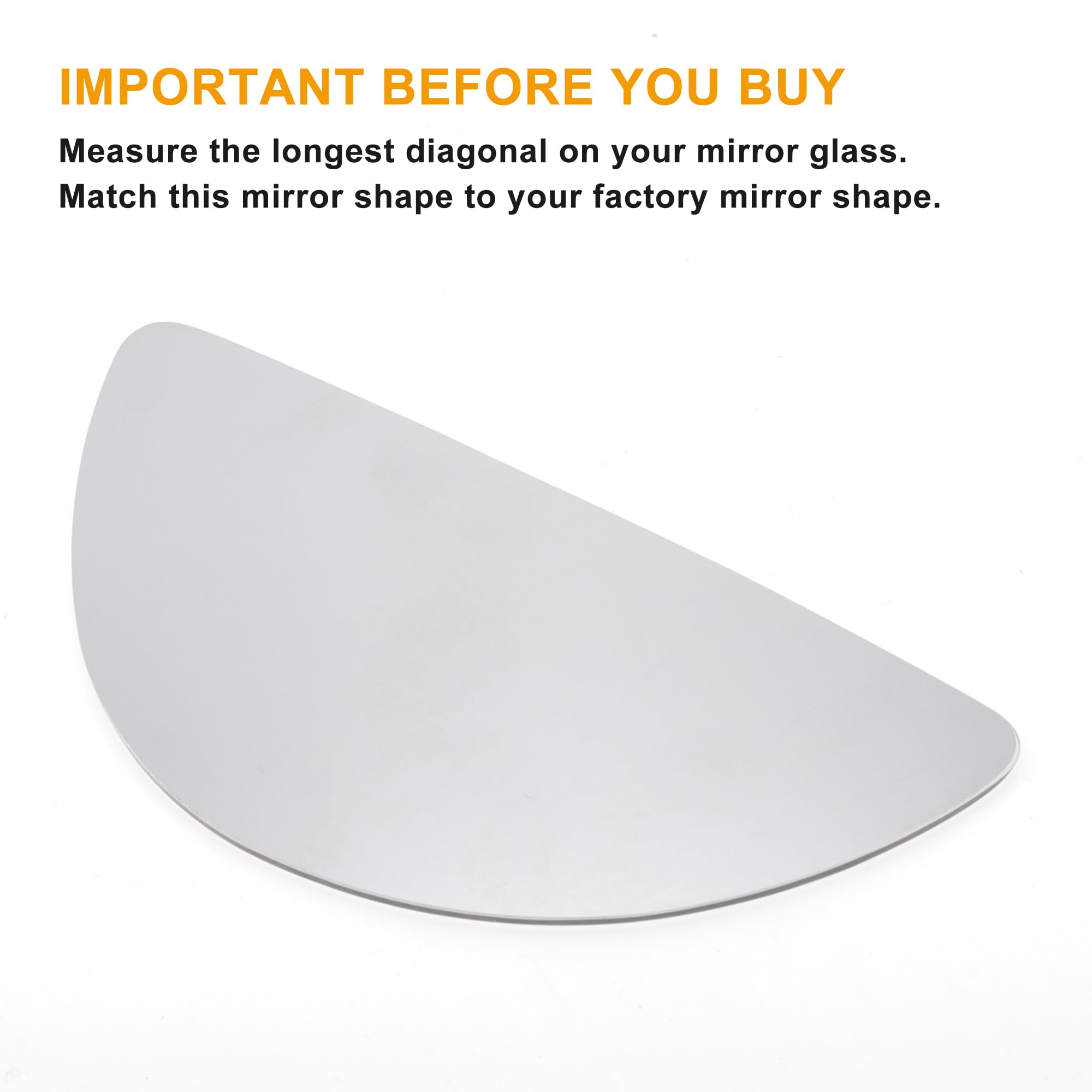 pejo retrovisor lateral de reputo para coche BYD Qin Plus, cristal