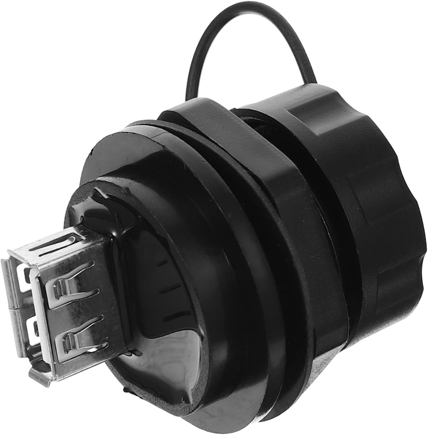 Tofficu IP67 Waterproof USB Pass Through Coupler Connector for Motorcycle and Yacht Data Transfer USB 2.0 Panel Mount Adapter Sturdy Panel Mount Connector for Outdoor Use