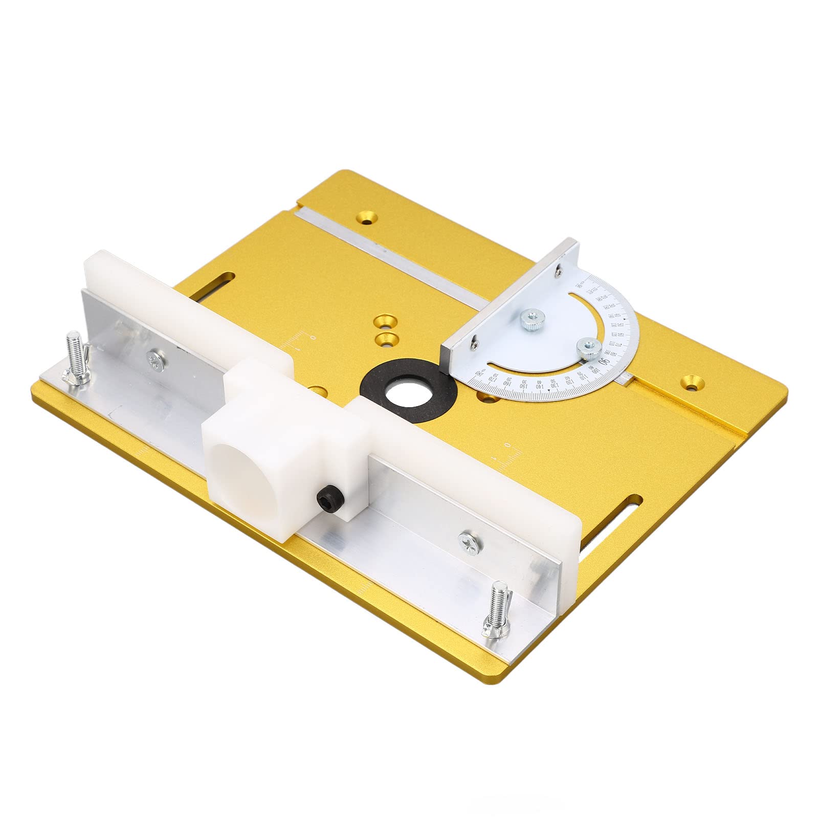 Elevador de enrutador de precisión, base de elevación de placa de inserción de mesa de enrutador de carpintería para motor de 64-66 mm de diámetro, elevación máxima de 51 mm, herramientas de carpin
