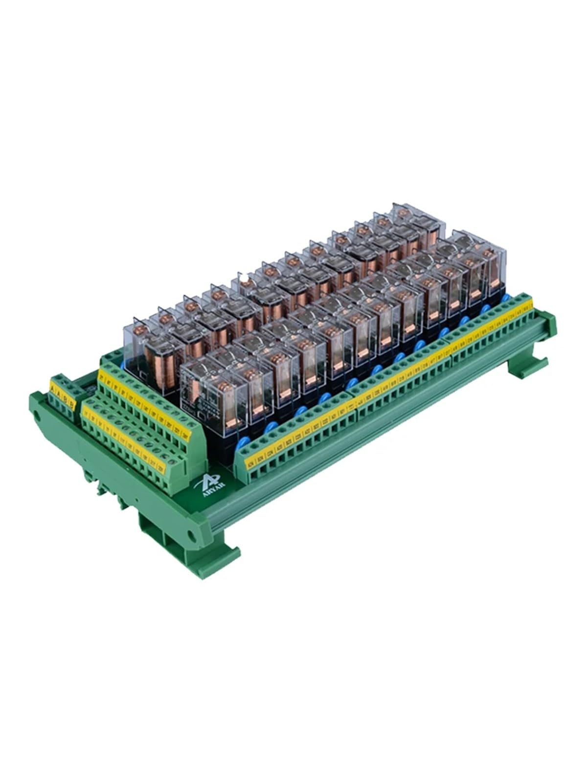 1 szt. 24-kanałowy 1 x SPDT do montażu na szynie DIN G2R-1-E 12 V 24 V DC/AC z modułem przekaźnika interfejsu bezpiecznika (INPUT 12VDC)