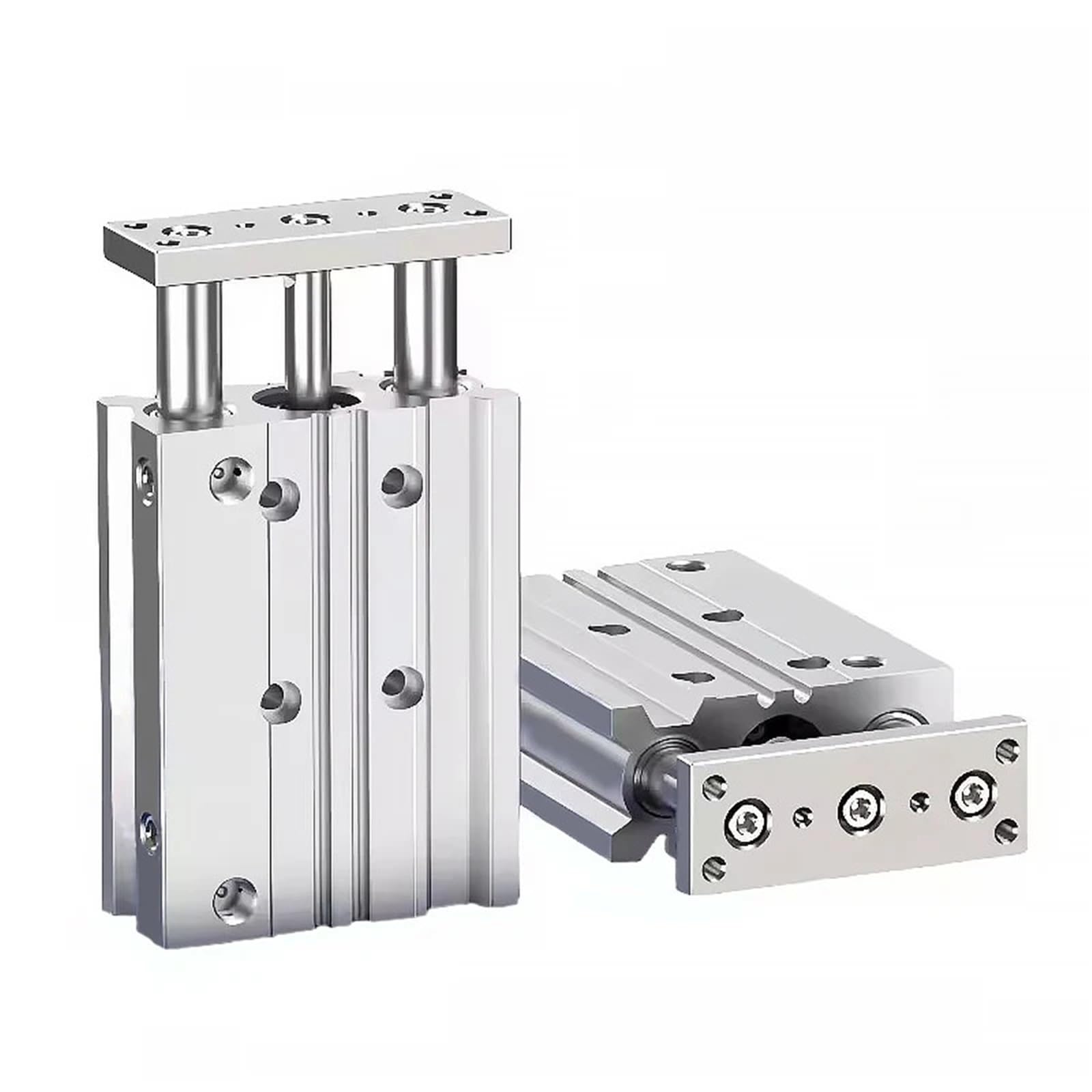 Vérin pneumatique à trois barres MGPL 25-175 avec roulements à billes anti-rotation