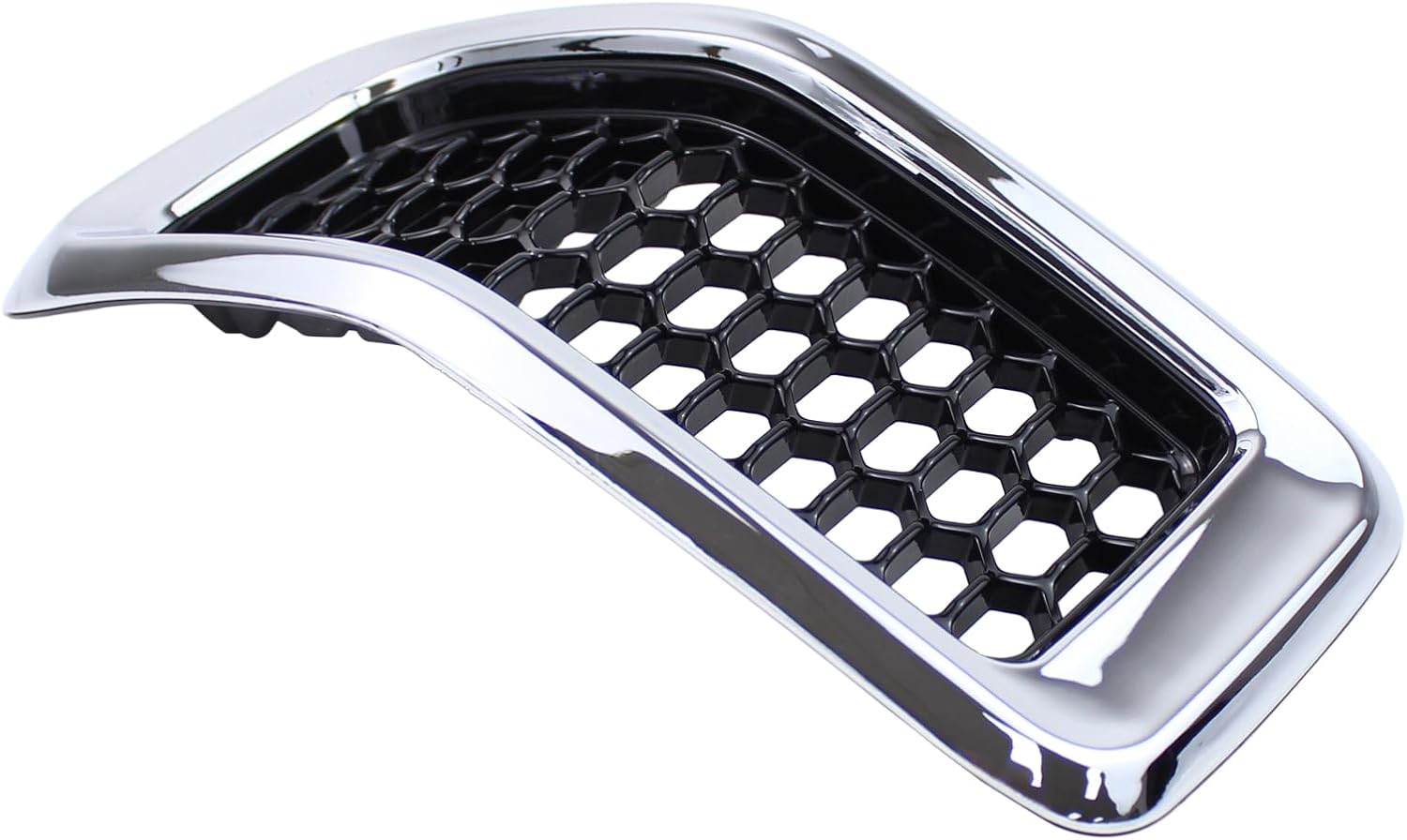 7PCS Front Chrome Honeycomb Mesh Grille Inserts Cover Set for Jeep Cherokee 2014-2018