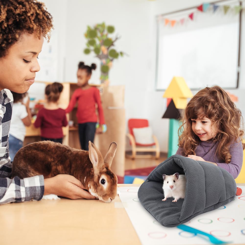 2 Pcs Lit Pour Cochon D'Inde, Sac De Couchage Grotte Nid, Nids De Couchage Chauds Pour Hamster L'écureuil Le Cochon D'Inde Bébés