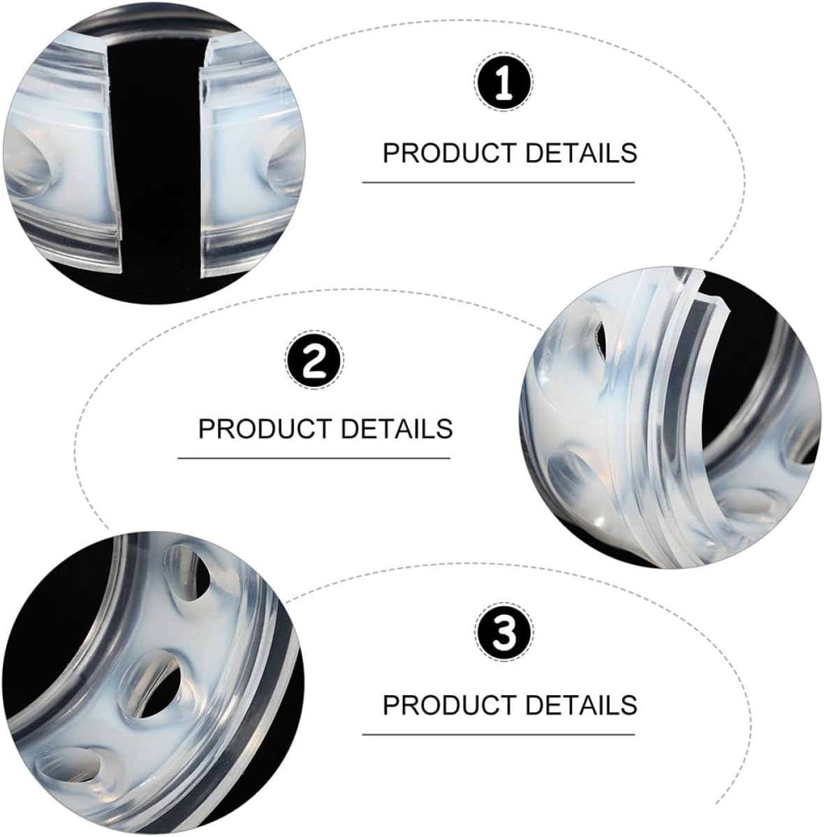 Luxshiny 1pc Transparent Spring Bumper Buffer for Cars Driving Stability Comfort and Protect Damping System from Road Impact