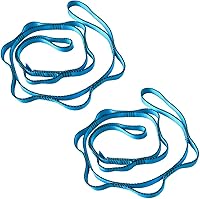 CAPARK 53 Inch Nylon Daisy Chain 23kN Climbing Lanyard - Strong Looped Slings for Aerial Yoga, Hammock, Climbing