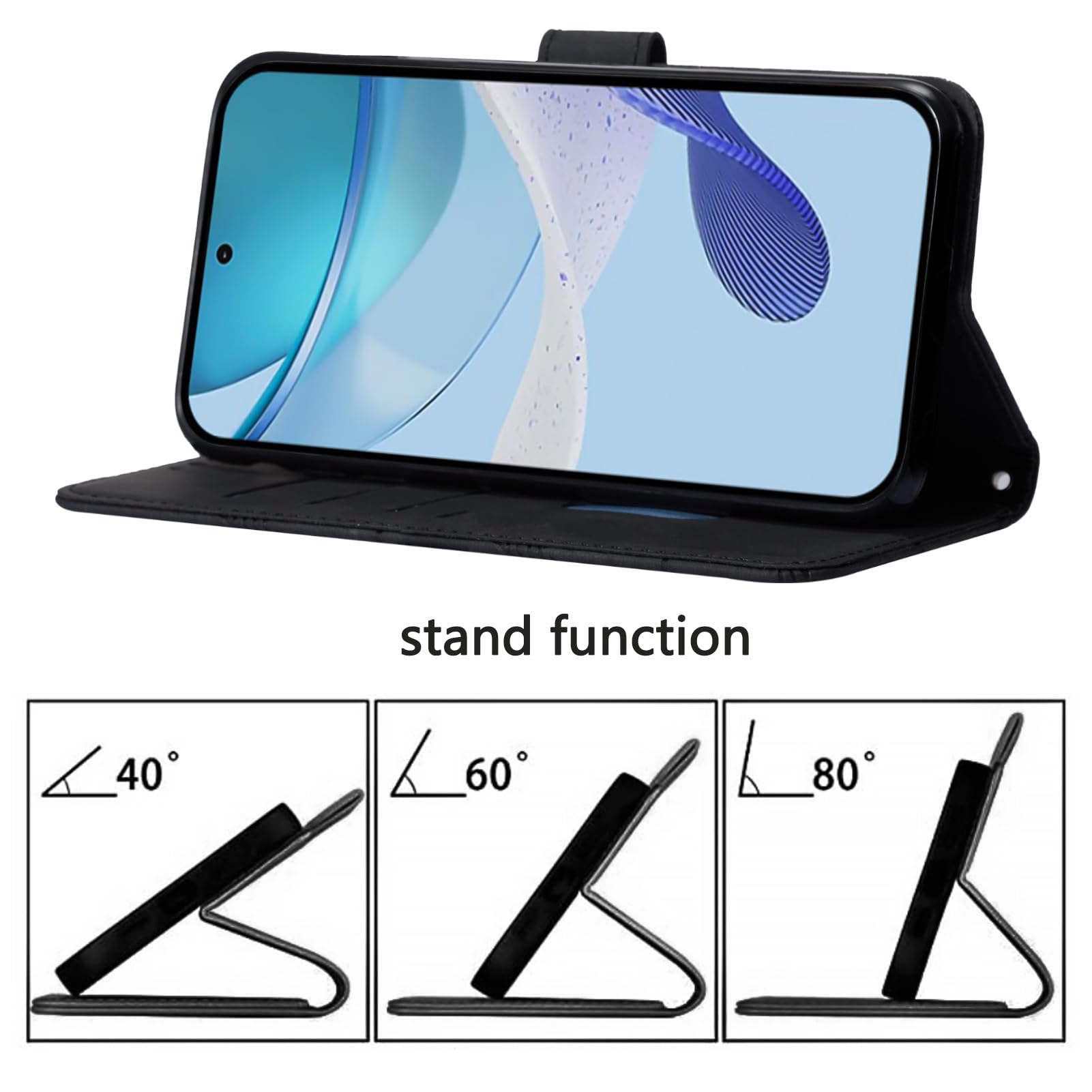 Para Xiaomi 12 Lite 5G Funda, Piel Fino Libro Cartera Soporte