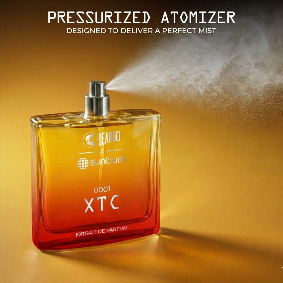 Image of BEARDO XTC X SUNBURN Perfume for Men 100ml | Extrait De Parfum | Amber & Spicy | Long Lasting Fragrance | Premium Gift For Man | Perfume For Man