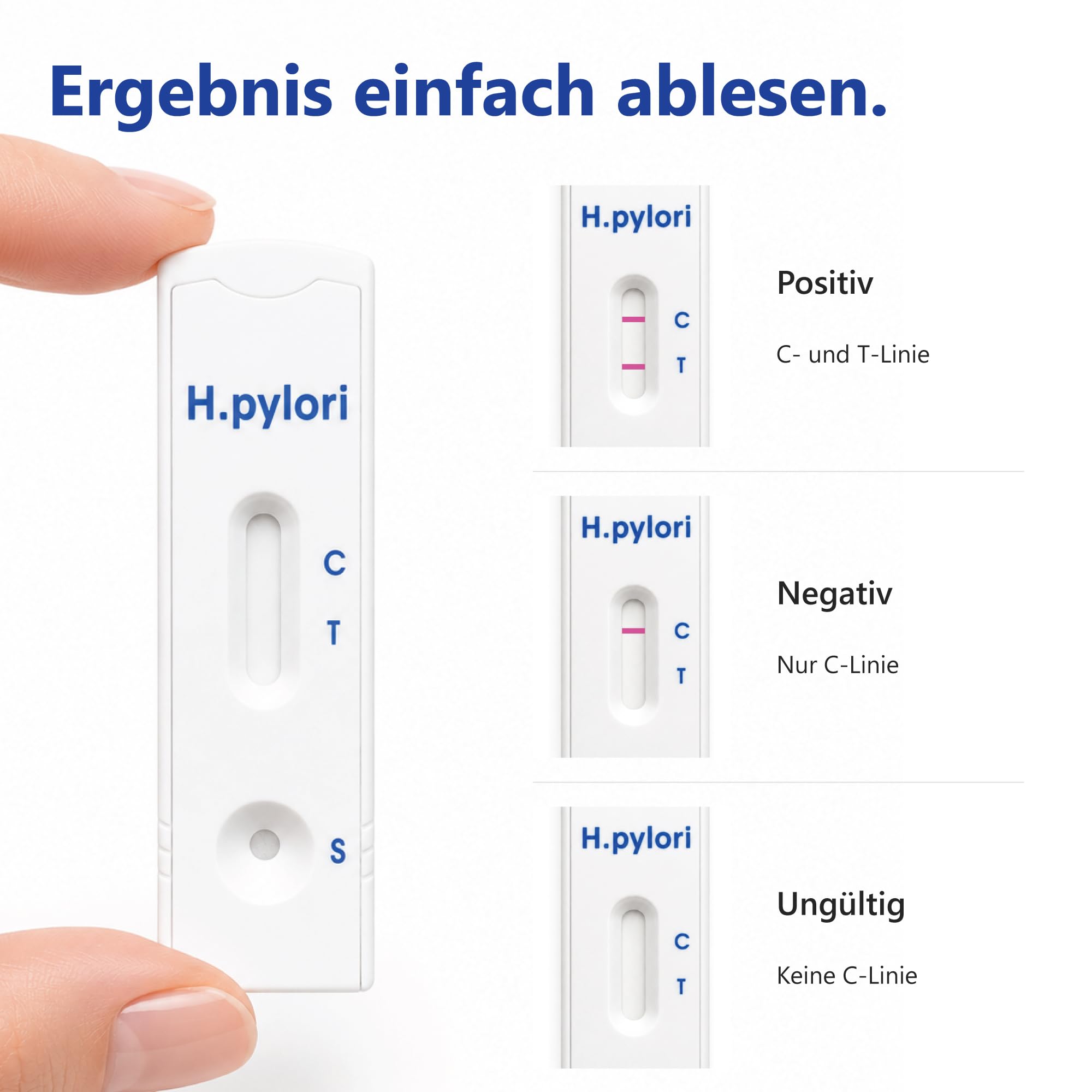 2x LuxmedIQ Helicobacter Pylori Test (Stuhl) - H Pylori Selbsttest für Zuhause - Schnelltest bei Magen Beschwerden wie Sodbrennen oder Gastritis