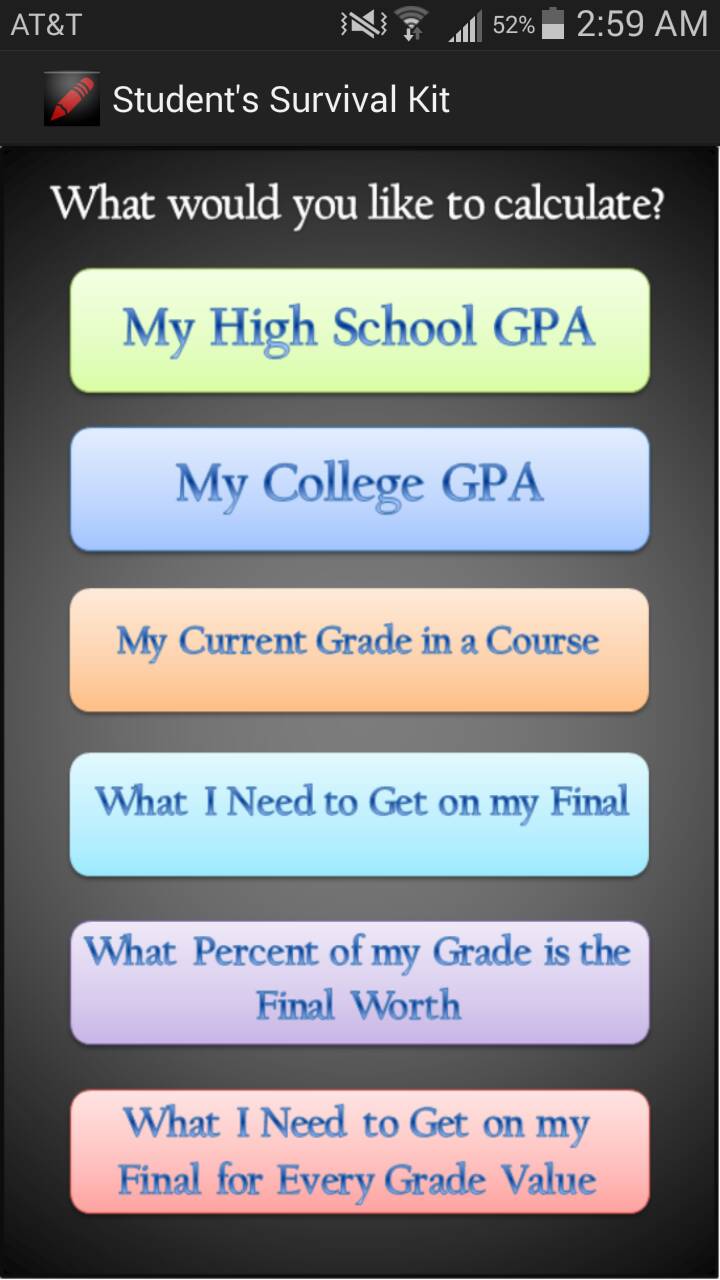 Student's Survival Kit - App on Amazon Appstore