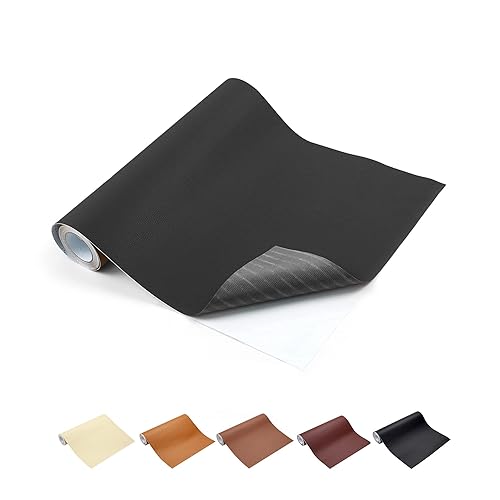 Enjoy Myself Kit de parches de reparación de cuero 12 x 110 pulgadas cinta de reparación de sofá autoadhesiva para muebles sofá silla asiento de