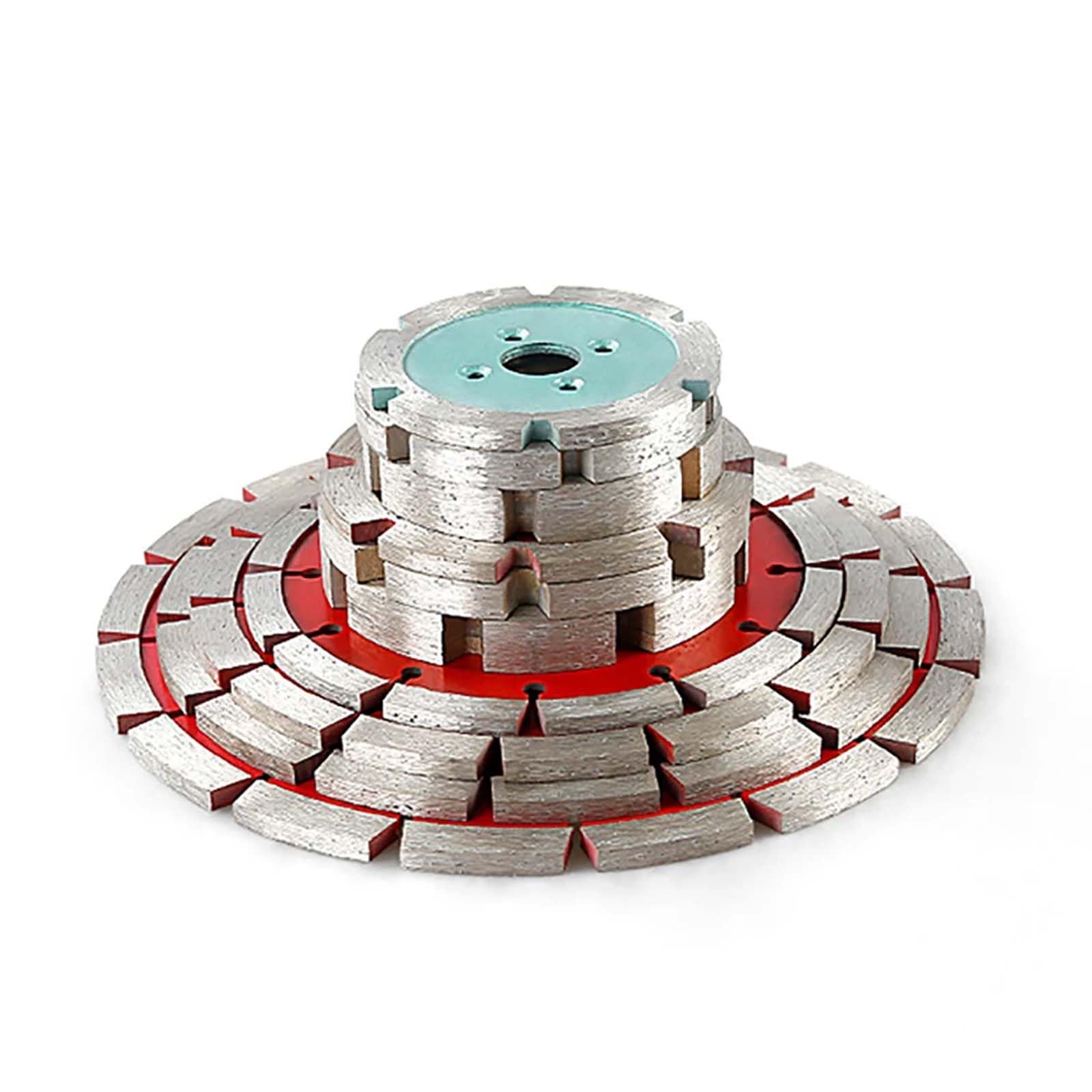 Toplionace Lame de Scie Diamantée de 110mm, Lame de Sculpture épaissie de 3 à 15mm pour Mur de Pierre, Fente de Sol en Béton, Lame de Frittage de Coupe à Sec (4mm)