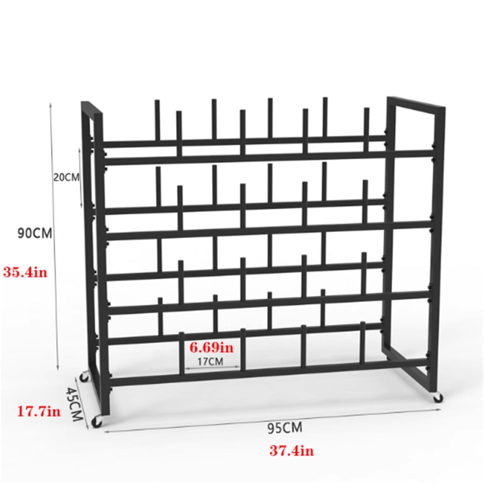 Cesta de almacenamiento de metal para equipos de yoga y equipo de fitness, organizador de gran capacidad para uso doméstico y gimnasio