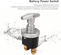 Akozon 12V 500A Akkumulátor Főkapcsoló Vízálló Autó Hajó Lakóautó 3