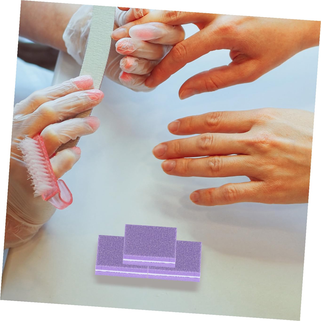 Healeved 150pezzi Blocchi Buffer Per Unghie Spugna Strumenti Per Manicure e Pedicure Limette Per Unghie Perfetti Per Naturali e Acriliche Facili Da Trasportare e Usare