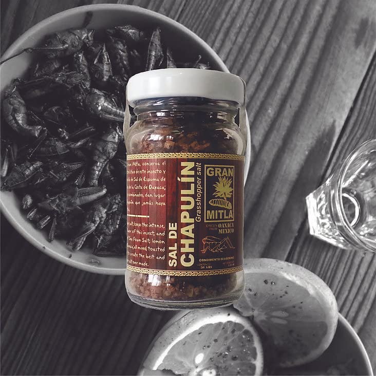 Miniatura 2 de Gran Mitla Sal de Chapulin (sal de grillo) tarro de 1.76 oz