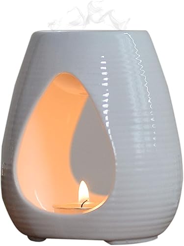 Portavelas de cerámica, quemador de aceite, aceite esencial o cera derretida, difusor de aceite aromático para aromaterapia, decoración del hogar, disponible en Yaxa Peru