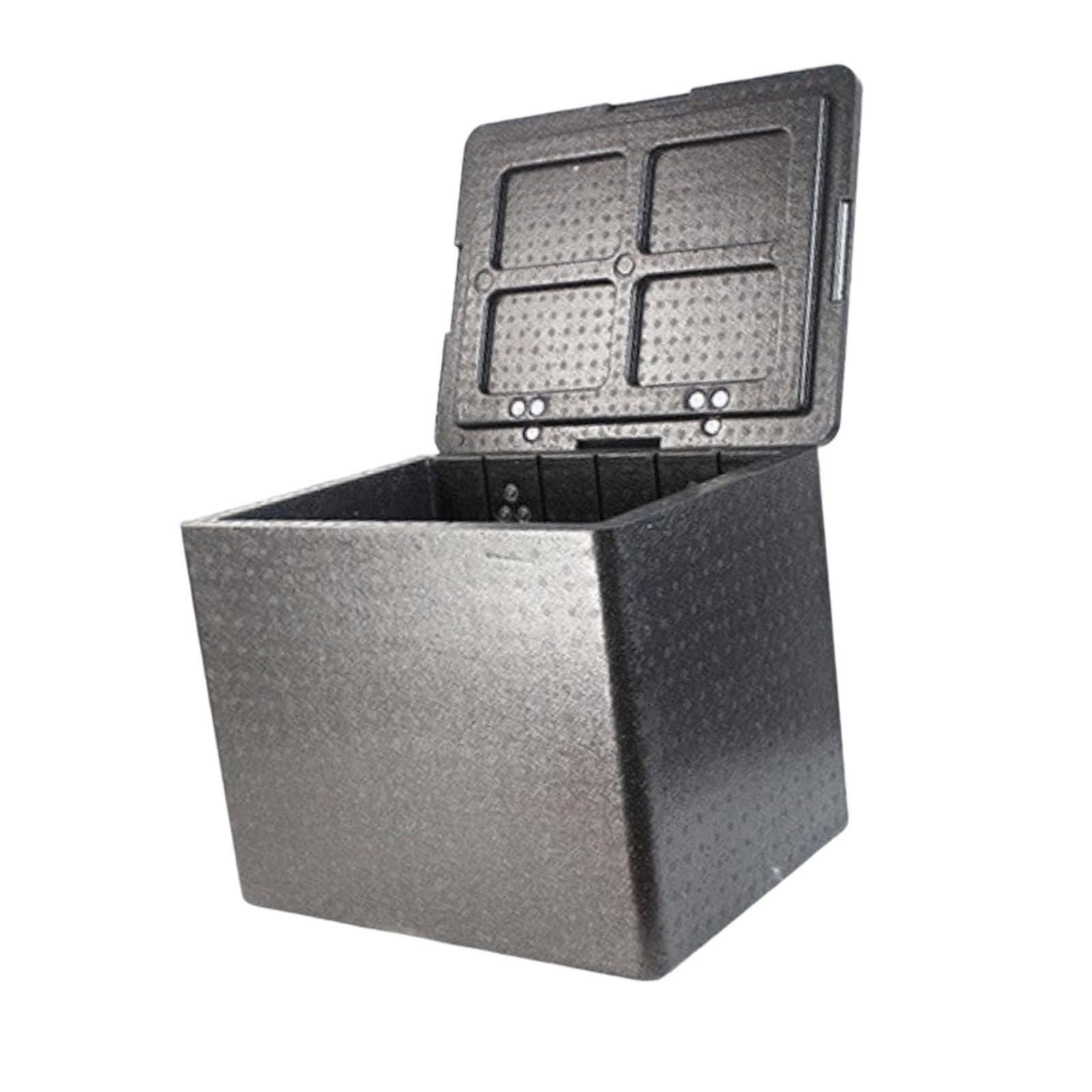 Kixzsaz Black Meals Hot Or Cold With Insulated Food Transport Container For Picnics And Dormitories Food Insulation Box Insulated Delivery Box Fishing Carrier For, 43 L