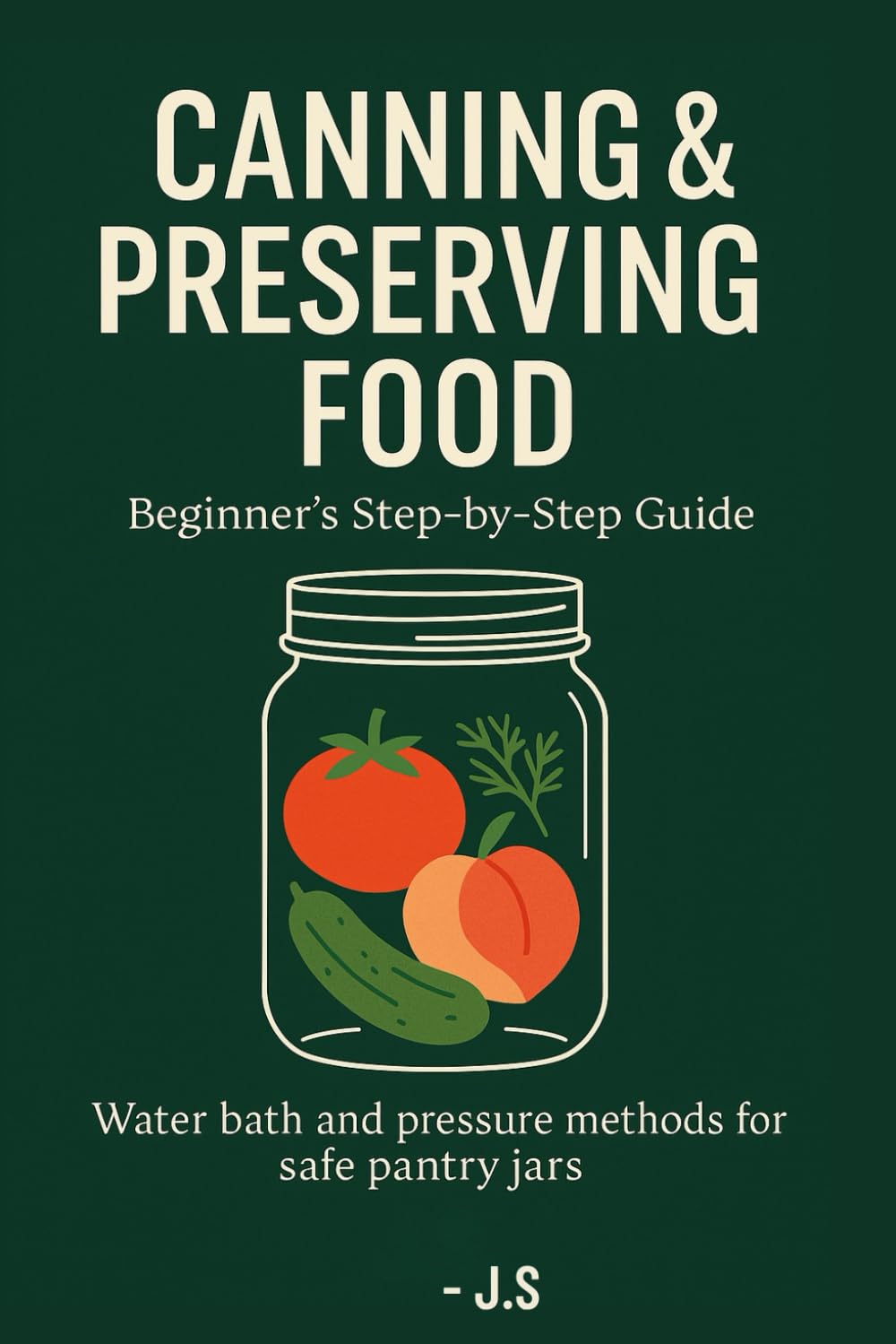 Canning & Preserving Food: Beginner’s Step-by-Step Guide: Water bath and pressure methods for safe pantry jars