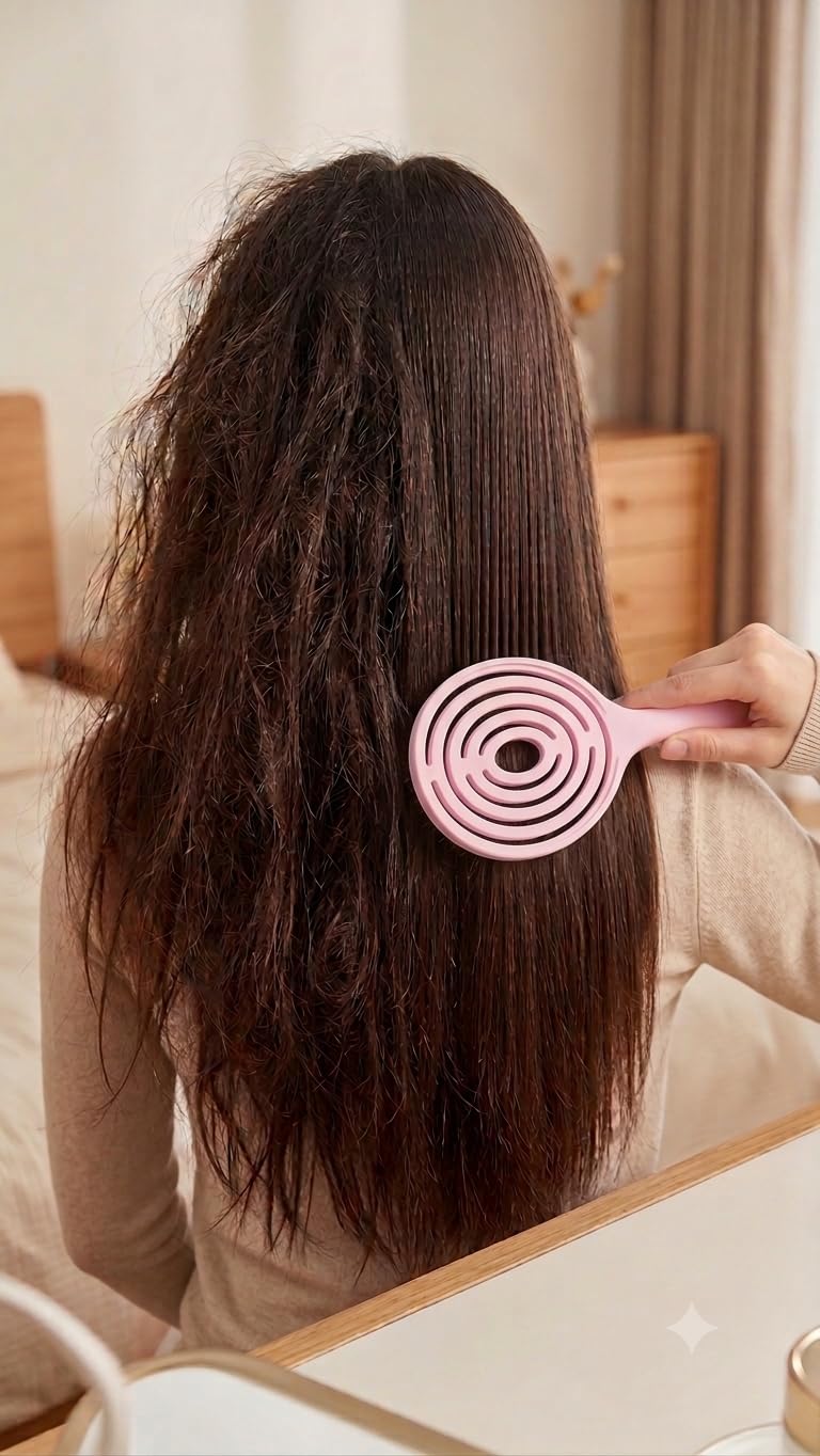 Nascita Pro Üç Boyutlu Oval Saç Fırçası Pembe