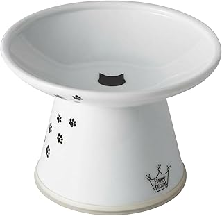 Necoichi Raised Ceramic Cat Food Bowl