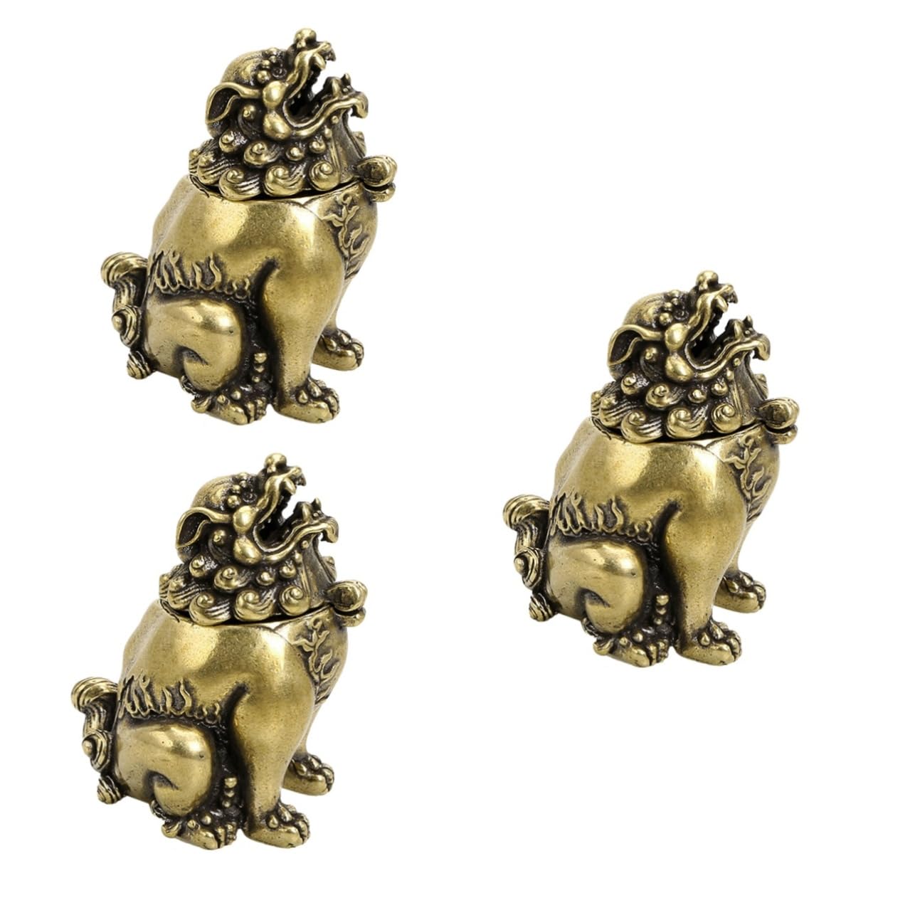 Cabilock 3pezzi Bruciatore Di Incenso Ottone Creativo Per Decorazione Della Casa Supporto Per Incenso Artigianale Per Studio Yoga Soggiorno e Regali Speciali