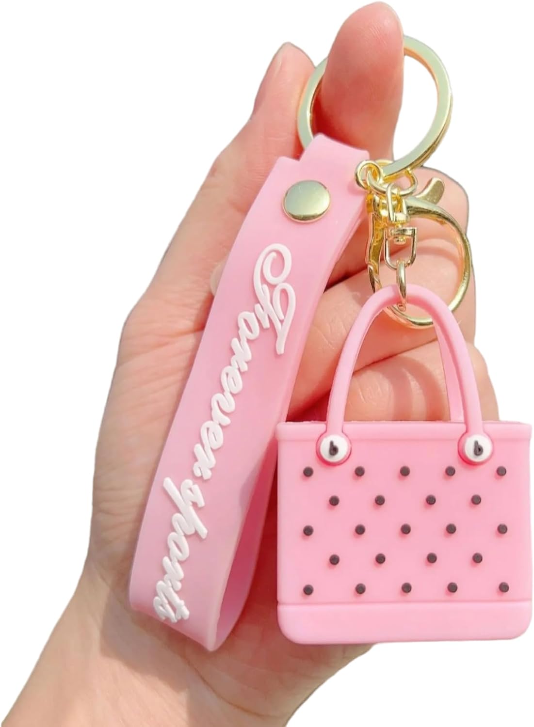 Fashion Handbag Keychain, PU Leather Purse Keychain with Chain, 3D Bag Design, Party Favor Gift for Women