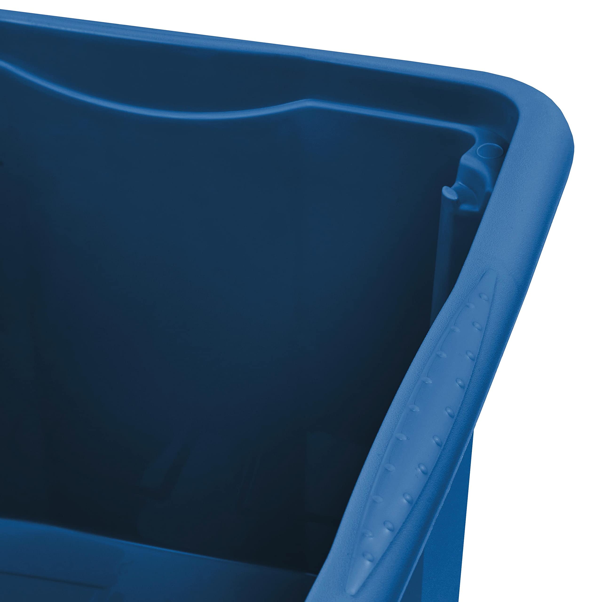 keeeper Contenitore Portaoggetti Rotabile e Impilabile, 38 x 28,5 x 20,5 cm, 15 L, Emil Eco Line, Eco Blu