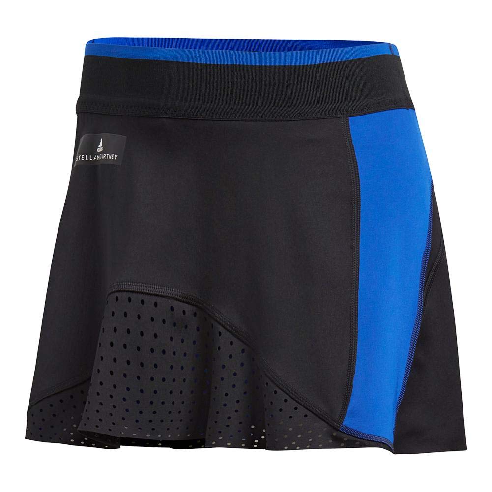 by Stella McCartney Women's Barricade Tennis Skirt, Black/Bold Blue. (X-Small)